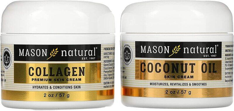 

Mason Vitamins Coconut Oil And Collagen Beauty Cream, 2 x 57 gm