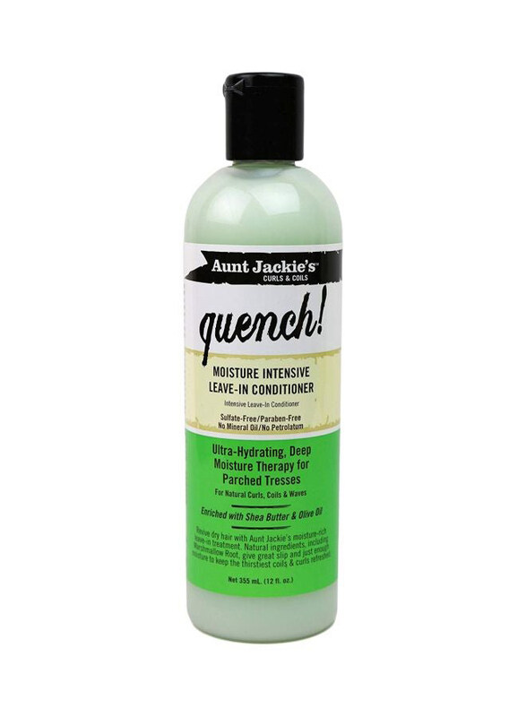 

Aunt Jackie's Quench Moisture Intensive Leave-In Conditioner for All Hair Types, 355ml