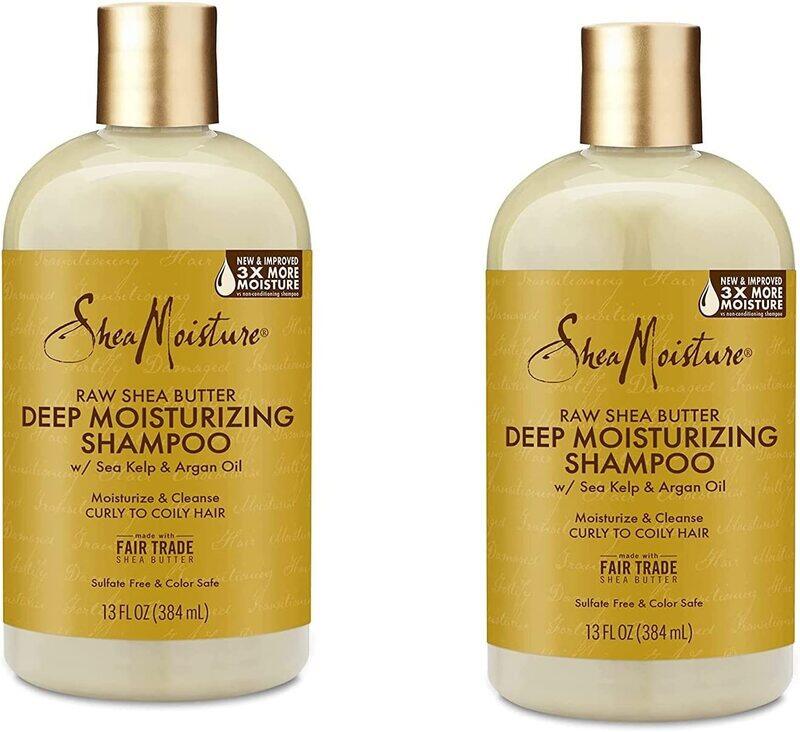 

Shea Moisture Raw Shea Shampoo for Dry, Damaged Hair, 2 x 384ml