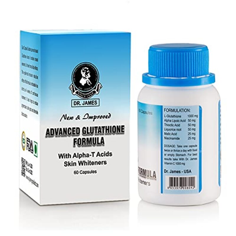 Dr James Glutathione Advanced Formula, 1000gm, 60 Capsules