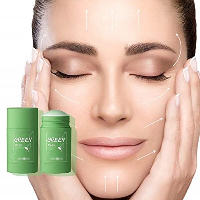 XIDIAK Green Tea Solid Cleansing Mask, 2 Pieces