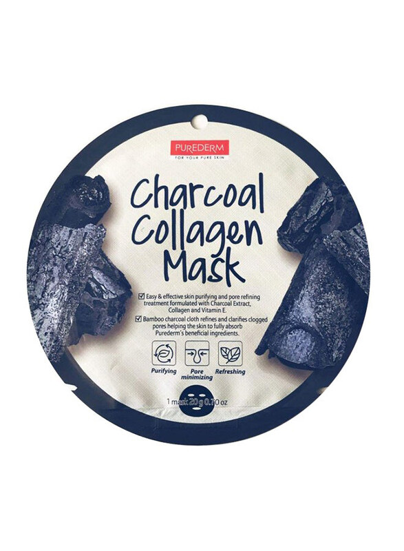 

Purederm Charcoal Collagen Mask, 20gm