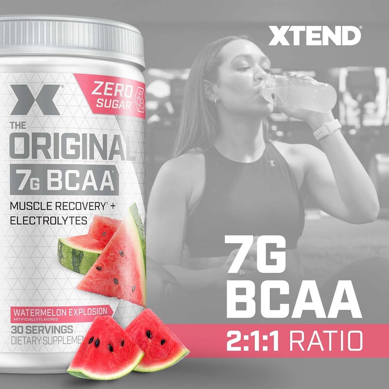 Scivation Xtend Original 7G BCAA Muscle Recovery + Electrolytes, 30 Servings, Watermelon Explosion