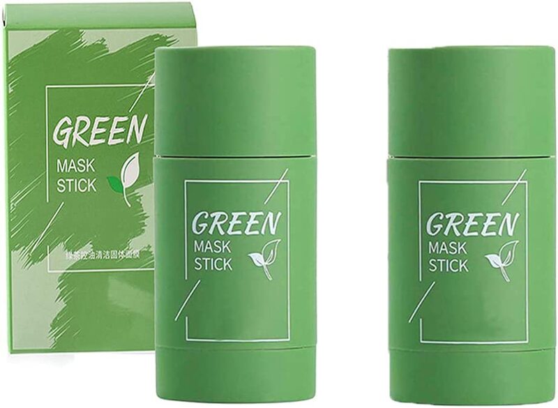 Xingqijia Green Tea Purifying Clay Stick Mask, 2 Pieces