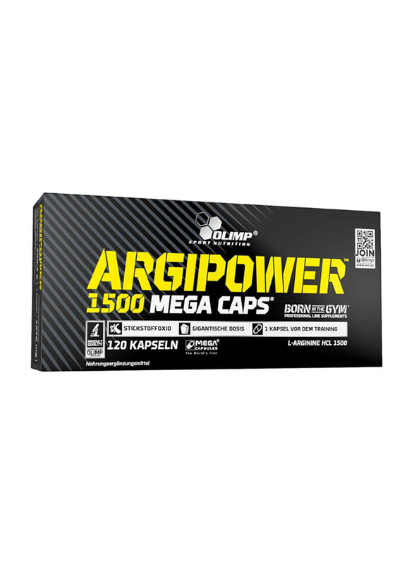 

Olimp Sport Nutrition Olimp Argi Power 1500 Mega Caps, 120 Capsules, Regular