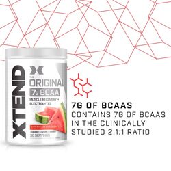 Scivation Xtend Original 7g Bcaa Dietary Supplement, 30 Servings, 390g, Watermelon Explosion