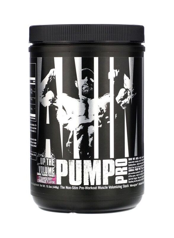 Universal Nutrition Animal Pump Pro, Non-Stim Pre-Workout Powder, 440g, Strawberry Lemonade