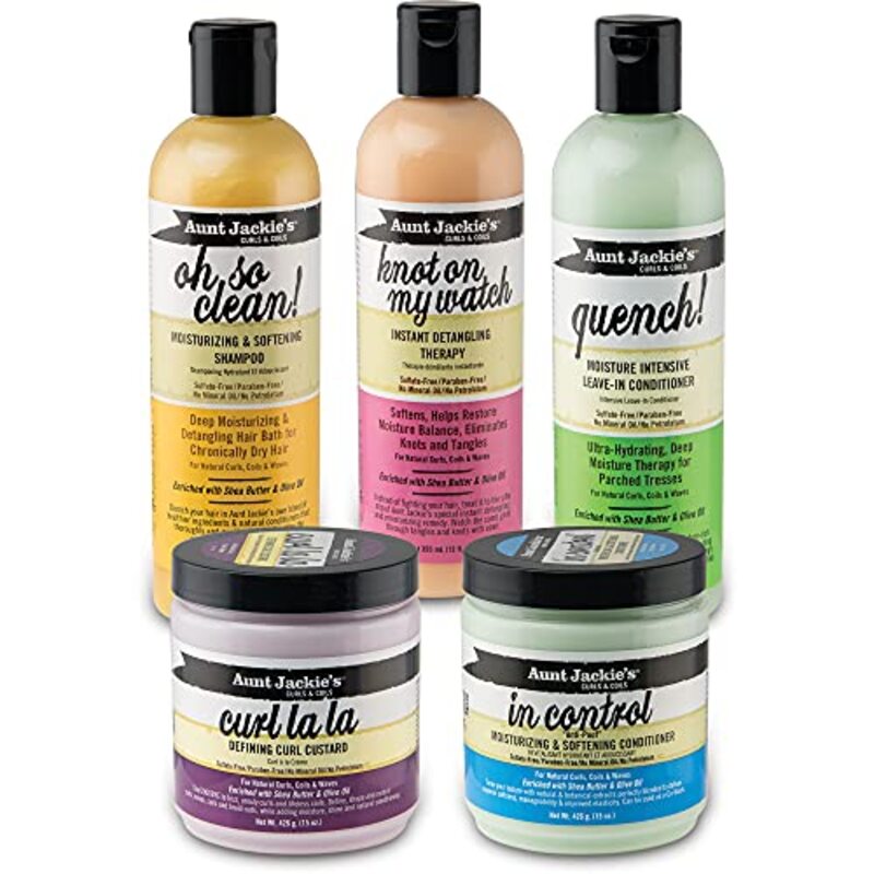 Aunt Jackie's Curls & Coils Curl La La Defining Curl Custard for Curly Hair, 255gm