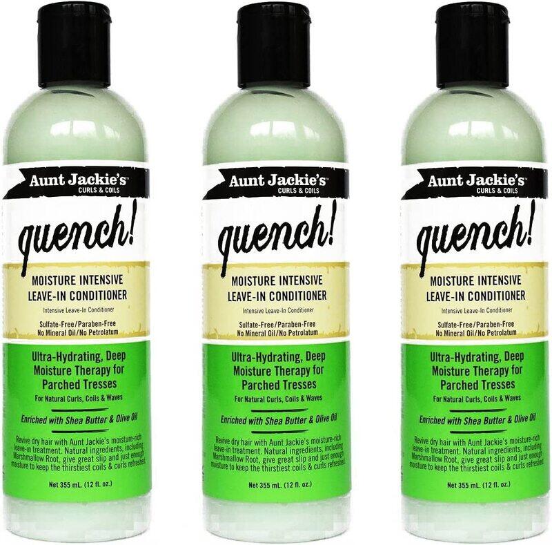 

Aunt Jackie's Quench Moisture Intensive Conditioner for Curly Hair, 3 x 355ml