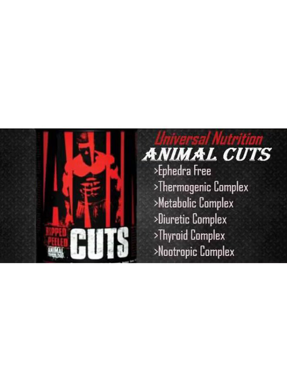 Universal Nutrition Animal Cuts Comprehensive Cutting Pack Dietary Supplement, 42 Pack, Unflavoured