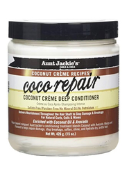 Aunt Jackie's Coca Repair Coconut Creme Deep Conditioner for Curly Hair, 15oz