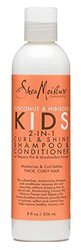 Shea Moisture Coconut & Hibiscus Kids 2-In-1 Curl & Shine Shampoo & Conditioner, 2 Pieces x 236ml