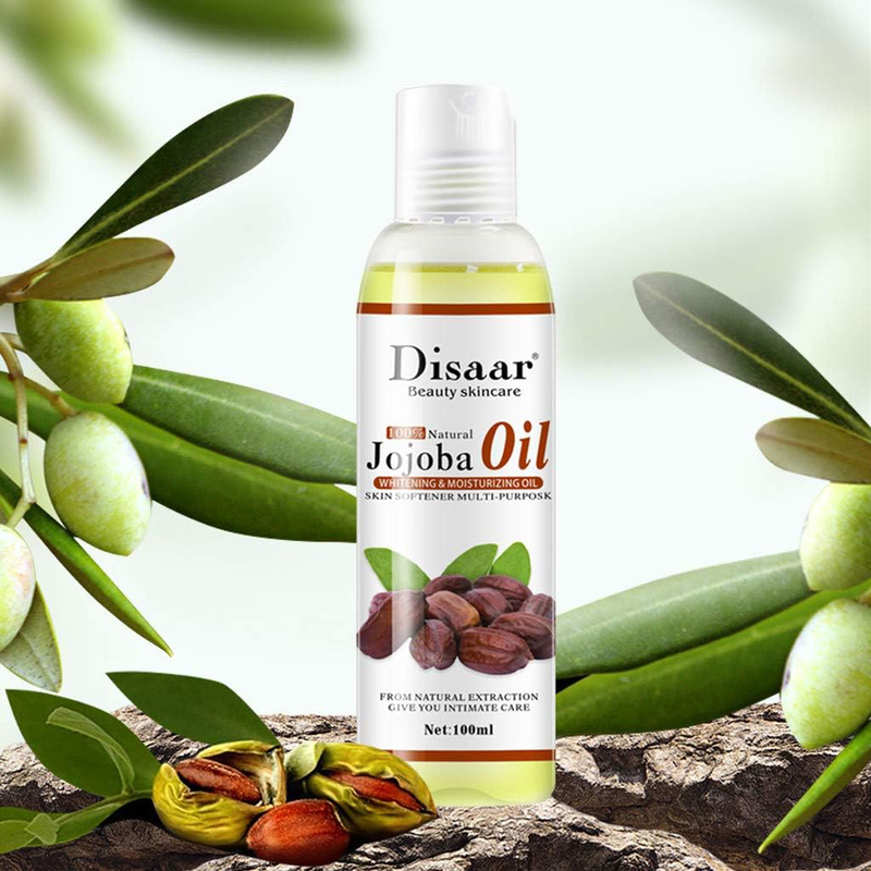 Disaar Beauty Pure Natural Jojoba Moisturizer & Whitening Skin Softer Multi-Purpose Oil, 100ml