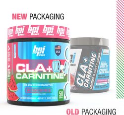 BPI Sports CLA + Carnitine Conjugated Linoleic Acid Powder, 350 gm, Watermelon Freeze