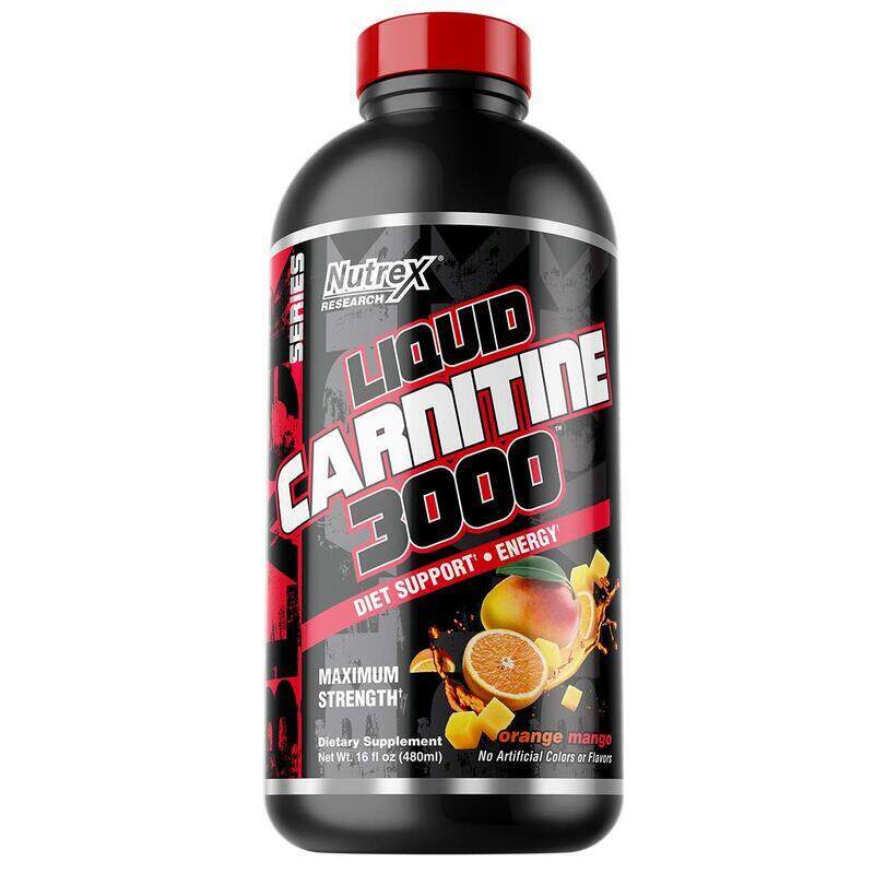 

Nutrex Research L-Carnitine 3000 Liquid, 480ml, Orange Mango