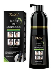 Dexe 3 in 1- 100% Grey Coverage Semi-Permanent Hair Colour Shampoo, 400ml, Black