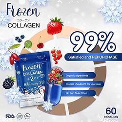 Frozen Collagen 2-in-1 Whitening X10 Glutathione, 60 Capsules