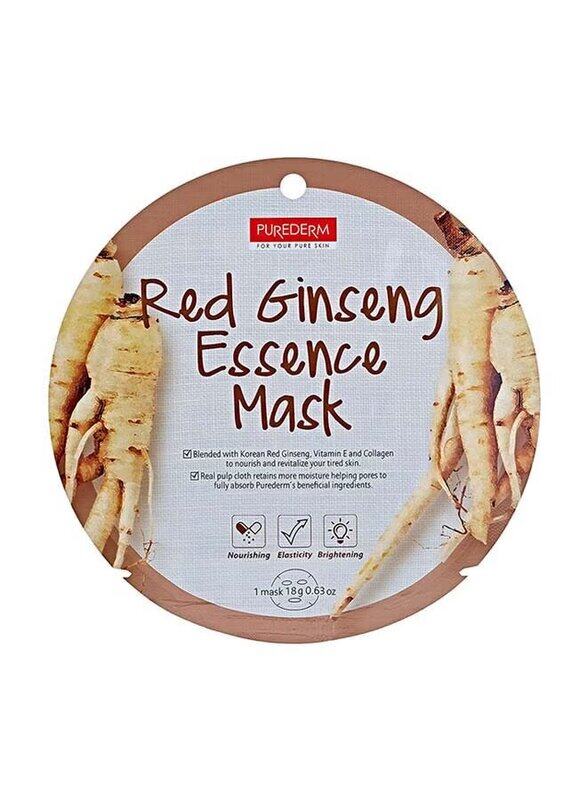 

Purederm Red Ginseng Essence Mask, 18g