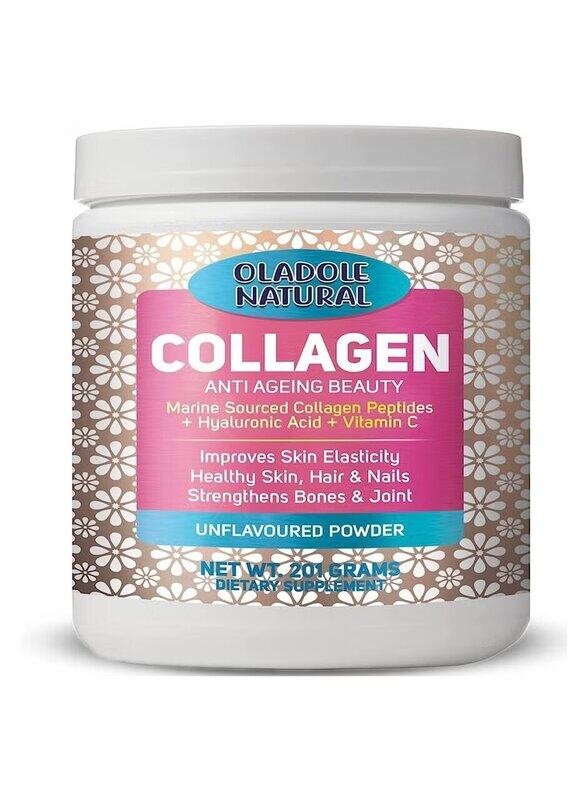 

Oladole Natural Collagen Powder with Hyaluronic Acid and Vitamin C, 201g