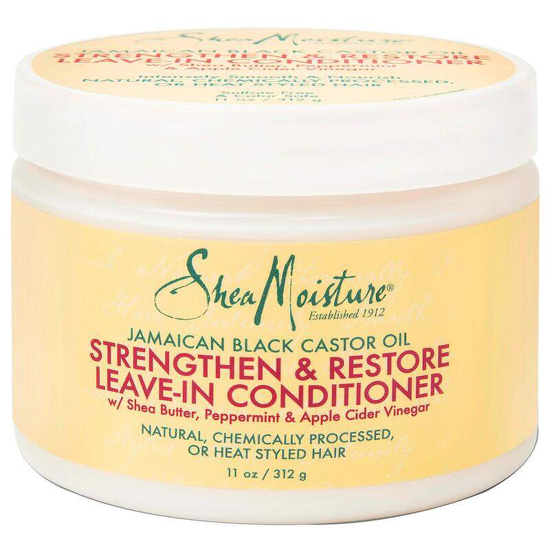 

Shea Moisture Jamaican Black Castor Oil Strengthen And Grow Leave-In Conditioner for All Type Hair, 312g