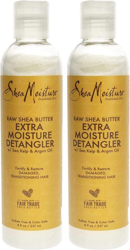 

Shea Moisture Raw Shea Butter Extra-Moisture Detangler Detangler, 2 x 8Oz