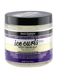 Aunt Jackie's Grapeseed Style and Shine Recipes Ice Curls Glossy Curling Jelly for Curly Hair, 532ml