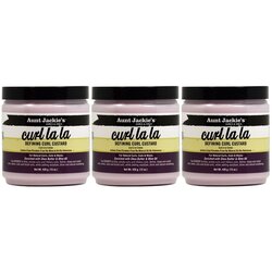 Aunt Jackie's Curl La La Defining Curl Custard Creme, 3 x 425g