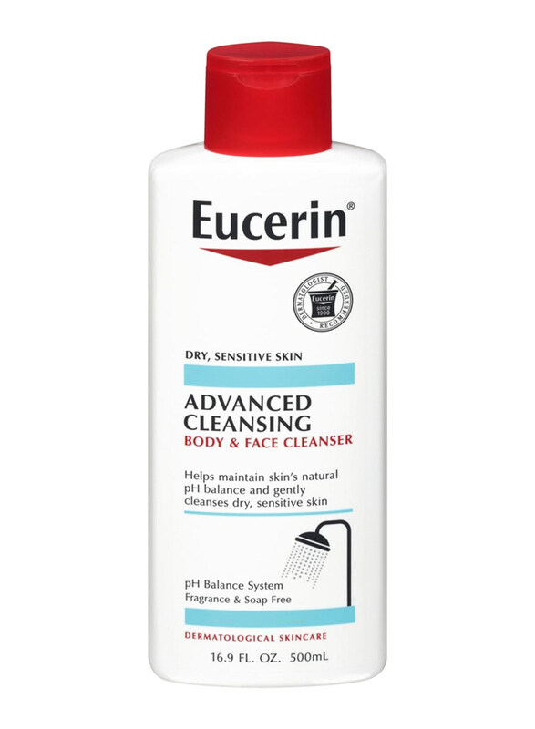 

Eucerin Advanced Cleansing Body & Face Cleanser, 500ml