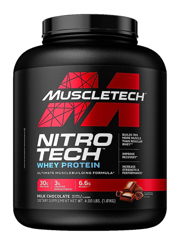 

Muscletech NitroTech Performance Series Protein Powder, 4Lbs, Milk Chocolate