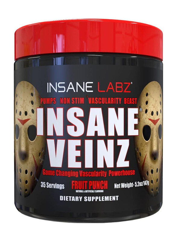 

Insane Labz Insane Veinz, 35 Servings, Fruit Punch