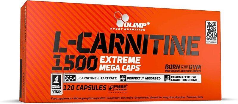 

Olimp L-Carnitine 1500 Extreme Mega, 120 Capsules, Unflavored