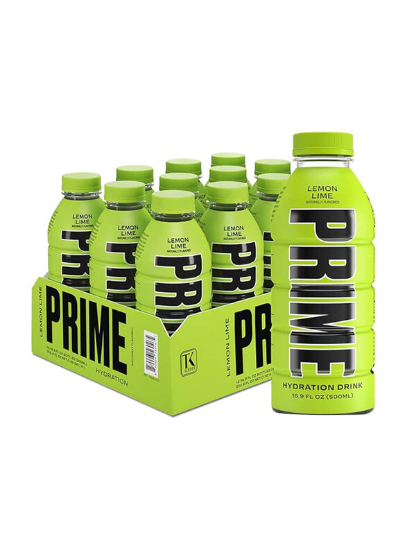 

Prime Hydration Zero Sugar Drink, 12 Piece, Lemon Lime