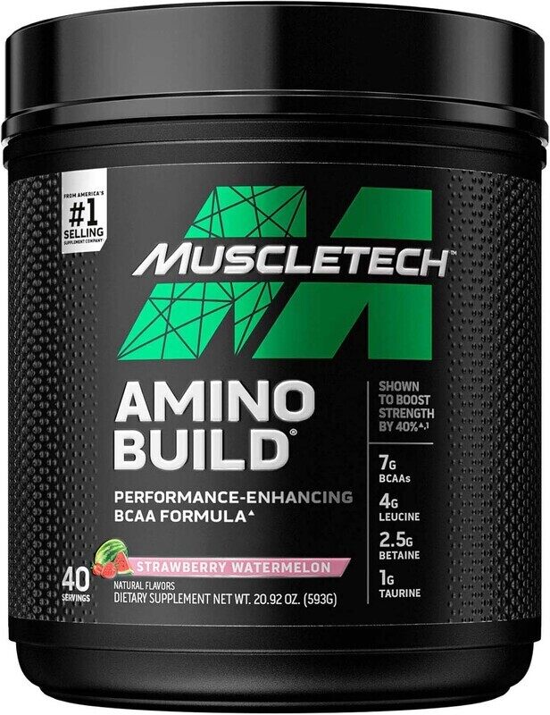 

MuscleTech Amino Build Powder, 40 Servings, 593gm, Strawberry Watermelon