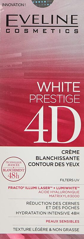 Eveline Cosmetics White Prestige 4D Whitening Eye Cream, 20ml