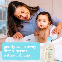 Aveeno Baby Daily Moisture Wash & Shampoo, 354ml