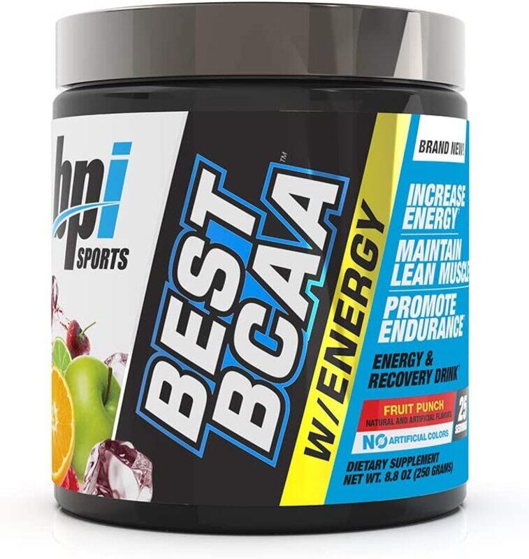 

BPI Sports Best BCAA with Energy Dietary Supplement, 250 gm, Fruit Punch