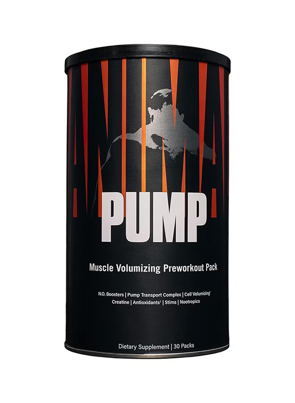 Universal Nutrition Animal Pump Pre-Workout Energy Supplement, 30 Pack, Unflavoured