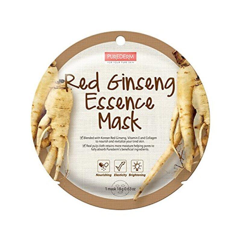 

Purederm Monthly Treatment Red Ginseng Essence Mask, 18g