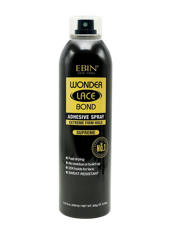

Ebin New York Wonder Lace Bond Adhesive Spray for All Hair Types, 400ml