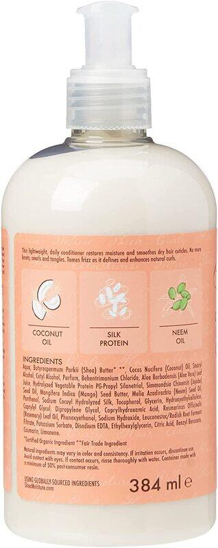 Shea Moisture Coconut & Hibiscus No Silicones or Sulphates Curl & Shine Conditioner for Thick, Curly Hair 384ml