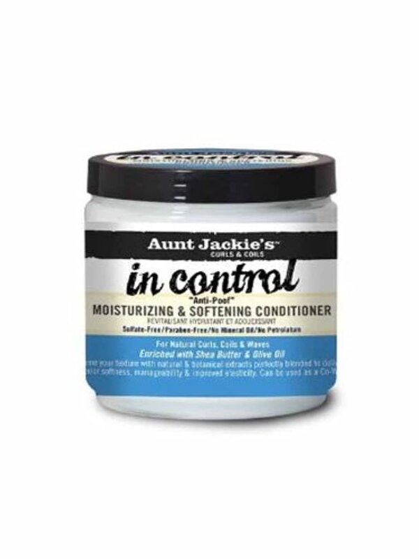 Aunt Jackie's Anti-Poof Moisturizing & Softening Conditioner for All Hair Types, 9 Oz