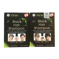 Woya Instant Shampoo Hair Colour, 10 x 25ml, Black