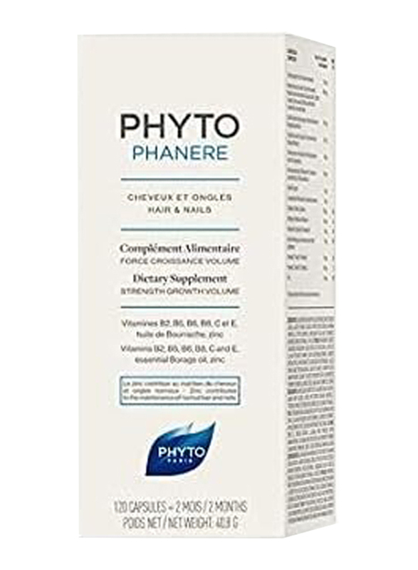 Phyto Phytophanere Dietary Supplement for Hair & Nails, 120 Capsules