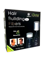 Dexe Hair Builder Kit Fibers 22g Medium Brown and 100ml Hair Locking Spray, Set