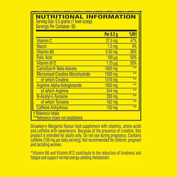 Cellucor C4 Original Beta Alanine Sports Nutrition Bulk Pre Workout Powder, 60 Servings, 390gm, Strawberry Margarita