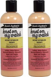 Aunt Jackie's Knot on My Watch Detangling Therapy for Curly Hair, 2 x 354ml