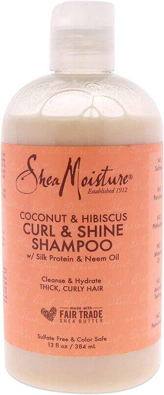 

Shea Moisture Coconut & Hibiscus Shampoo for Thick & Curly Hair, 2 x 384ml