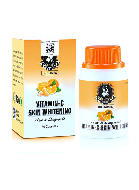 

Dr. James Vitamin-C Skin Whitening Capsules, 60 Capsules