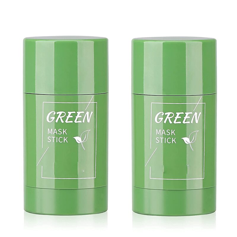 UKKUER Green Tea Purifying Clay Mask Stick, 2 Pieces