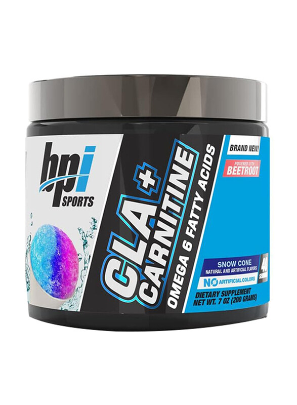 

BPI Sports CLA + Carnitine Supplement, 40 Servings, 200gm, Snow Cone